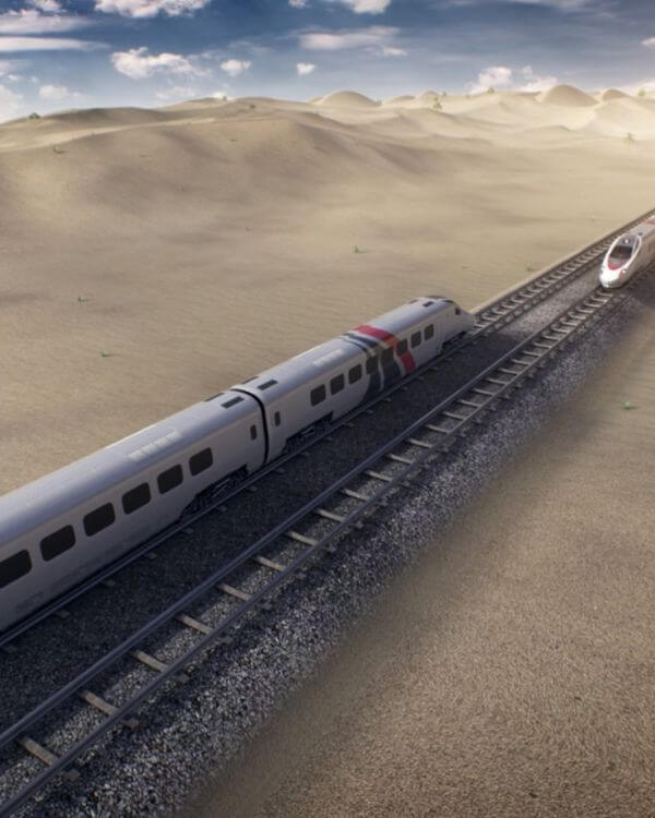 Le projet de la ligne ferroviaire Hafeet : UAE - Oman