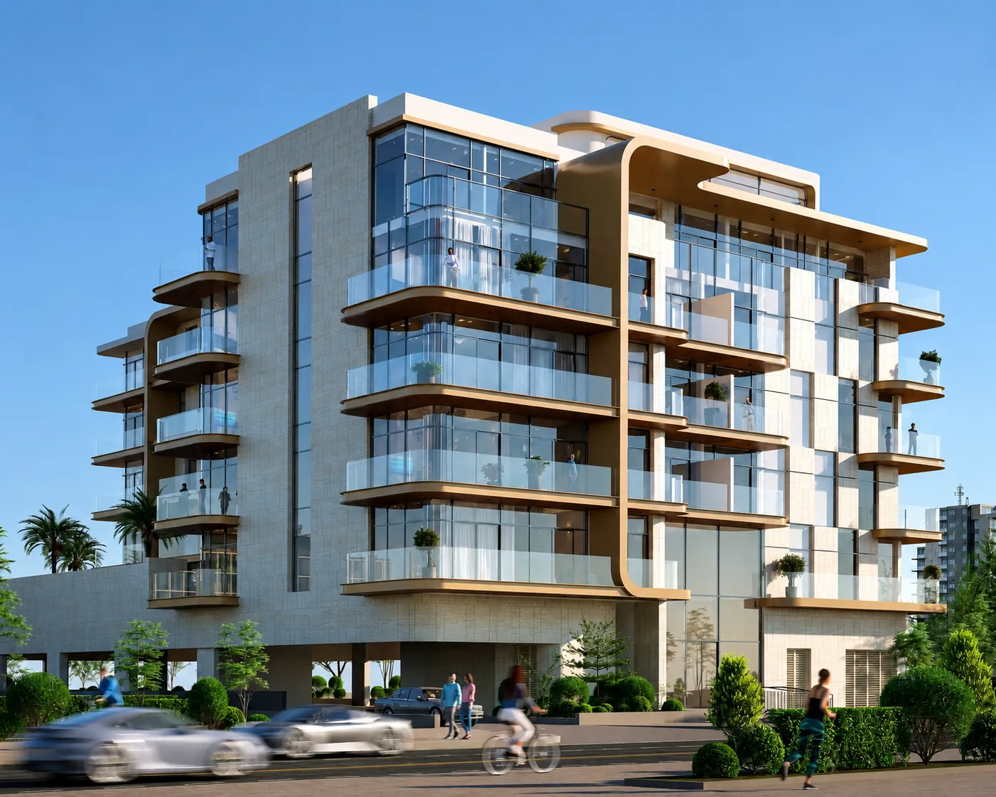 Façade de Elevia Residences 3 à Warsan 4