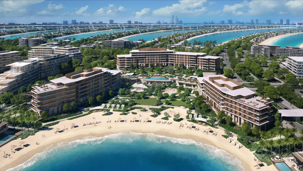 Vue aérienne de Palm Central Private Residences Phase 2 à Palm Jebel Ali