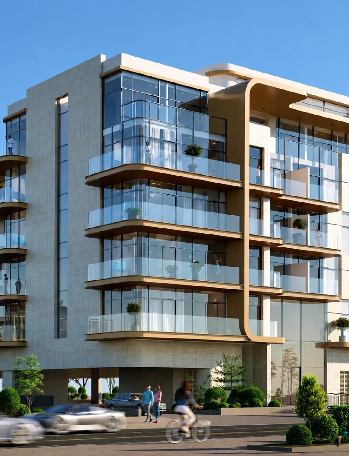 Façade de Elevia Residences 3 à Warsan 4
